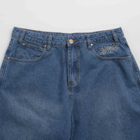 Butter Goods Ink Denim Shorts - Worn Blue thumbnail