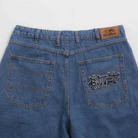 Butter Goods Ink Denim Shorts - Worn Blue thumbnail