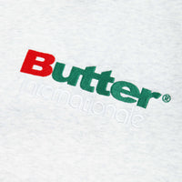 Butter Goods Internationale Embroidered Hoodie - Ash Grey thumbnail