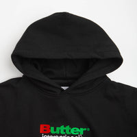 Butter Goods Internationale Embroidered Hoodie - Black thumbnail