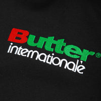 Butter Goods Internationale Embroidered Hoodie - Black thumbnail