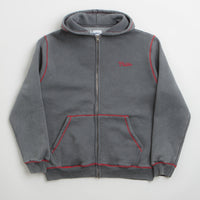 Butter Goods Jive Zip-Thru Hoodie - Washed Black thumbnail