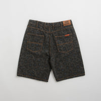 Butter Goods Leopard Denim Shorts - Black thumbnail