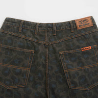 Butter Goods Leopard Denim Shorts - Black thumbnail