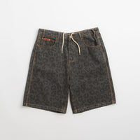 Butter Goods Leopard Denim Shorts - Black thumbnail