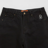 Butter Goods Lock Baggy Jeans - Flat Black thumbnail