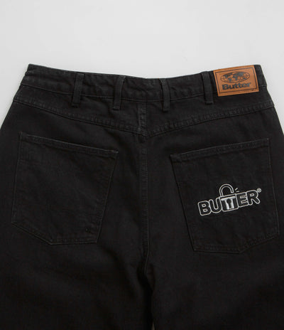 Butter Goods Lock Baggy Jeans - Flat Black