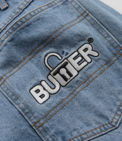 Butter Goods Lock Baggy Jeans - Light Indigo