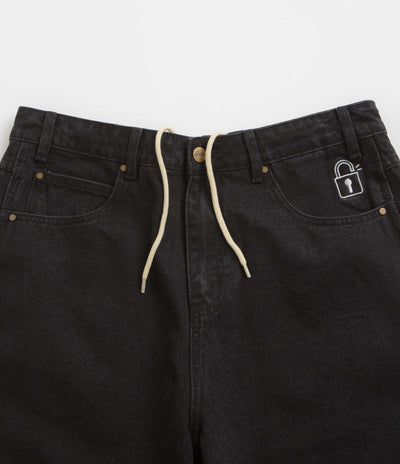 Butter Goods Lock Denim Shorts - Flat Black