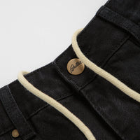 Butter Goods Lock Denim Shorts - Flat Black thumbnail