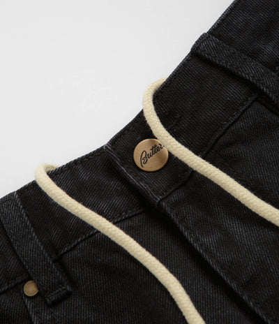 Butter Goods Lock Denim Shorts - Flat Black