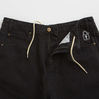 Butter Goods Lock Denim Shorts - Flat Black thumbnail