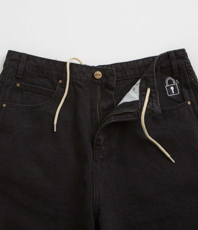 Butter Goods Lock Denim Shorts - Flat Black