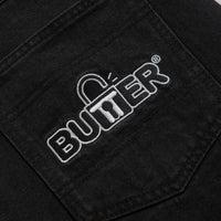 Butter Goods Lock Denim Shorts - Flat Black thumbnail