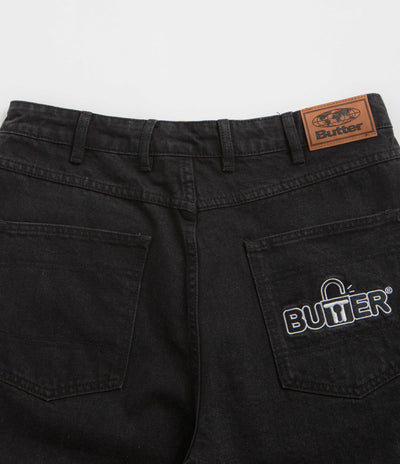 Butter Goods Lock Denim Shorts - Flat Black