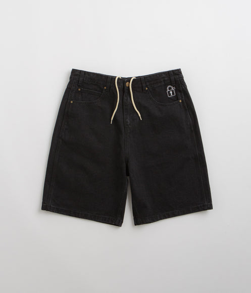 Butter Goods Lock Denim Shorts - Flat Black