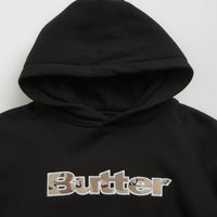 Butter Goods Logo Camo Applique Hoodie - Black thumbnail