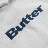 Butter Goods Logo Denim Applique Hoodie - Ash thumbnail