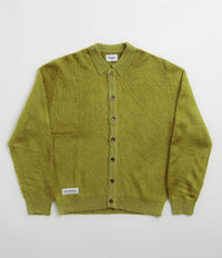 Butter Goods Mohair Button Up Knitted Shirt - Moss