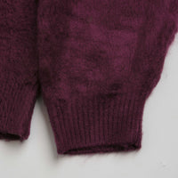 Butter Goods Mohair Button Up Knitted Shirt - Port thumbnail