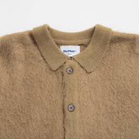 Butter Goods Mohair Button Up Knitted Shirt - Tan thumbnail