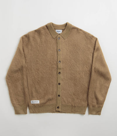 Butter Goods Mohair Button Up Knitted Shirt - Tan