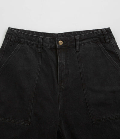 Butter Goods Patch Pocket Denim Shorts - Washed Black