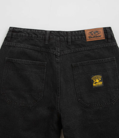 Butter Goods Patch Pocket Denim Shorts - Washed Black