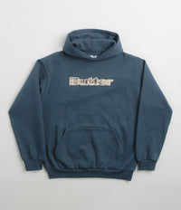 Butter Goods Plaid Applique Hoodie - Slate Blue