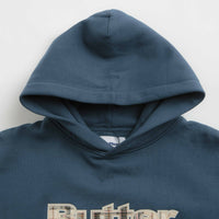 Butter Goods Plaid Applique Hoodie - Slate Blue thumbnail