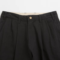 Butter Goods Pleated Trousers - Black thumbnail