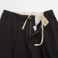 Butter Goods Pleated Trousers - Black thumbnail