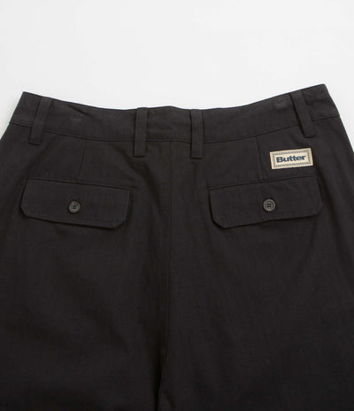 Butter Goods Pleated Trousers - Black