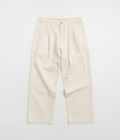 Butter Goods Pleated Trousers - Bone