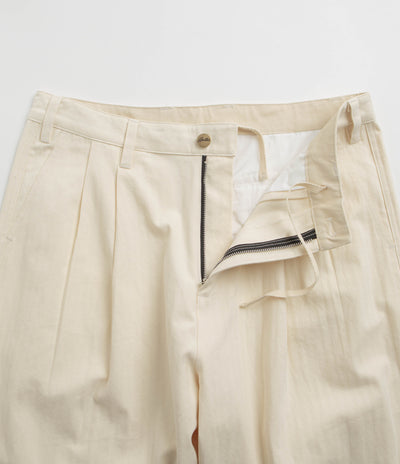 Butter Goods Pleated Trousers - Bone