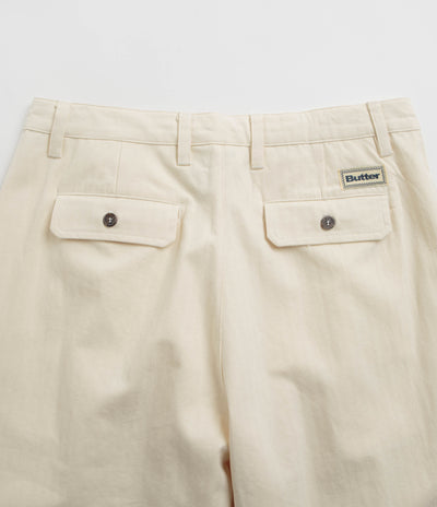 Butter Goods Pleated Trousers - Bone