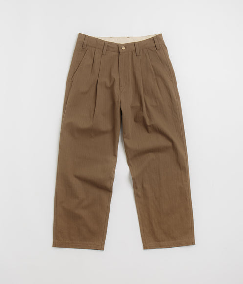 Butter Goods Pleated Trousers - Brown