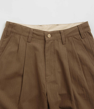 Butter Goods Pleated Trousers - Brown