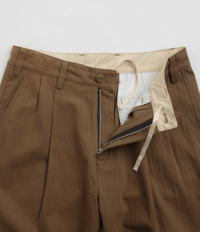 Butter Goods Pleated Trousers - Brown