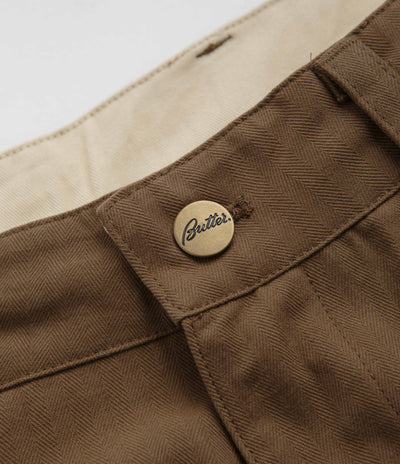 Butter Goods Pleated Trousers - Brown