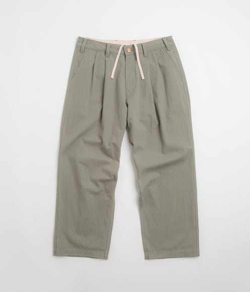 Butter Goods Pleated Trousers - Moss