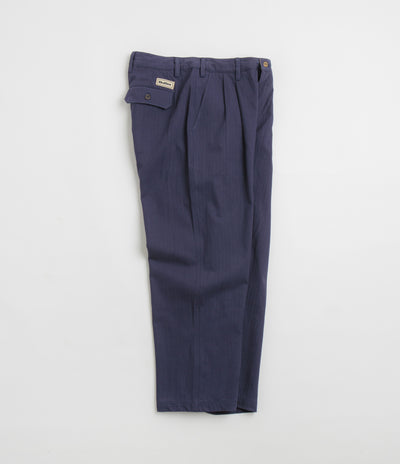 Butter Goods Pleated Trousers - Navy