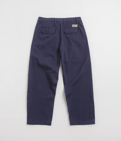 Butter Goods Pleated Trousers - Navy