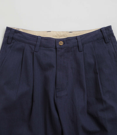 Butter Goods Pleated Trousers - Navy