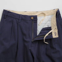 Butter Goods Pleated Trousers - Navy thumbnail