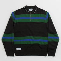 Butter Goods Polo Knit Sweatshirt - Black thumbnail