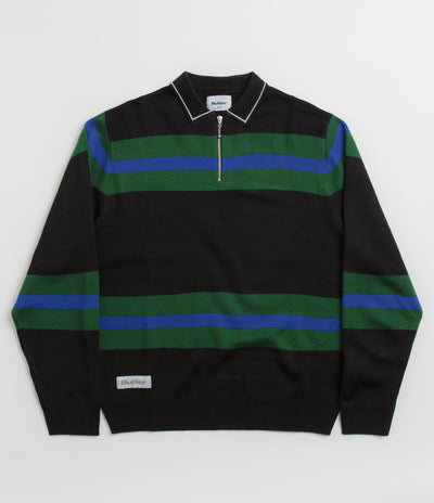 Butter Goods Polo Knit Sweatshirt - Black