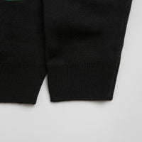 Butter Goods Polo Knit Sweatshirt - Black thumbnail