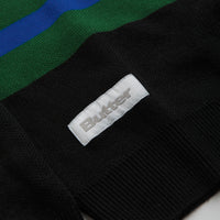 Butter Goods Polo Knit Sweatshirt - Black thumbnail