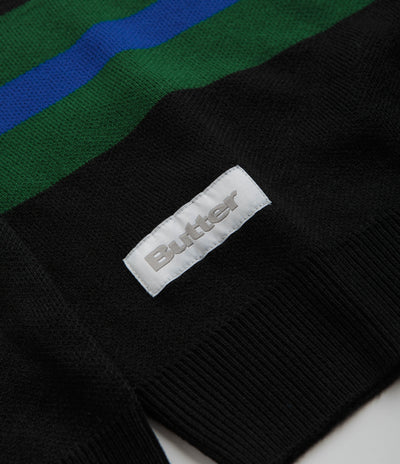 Butter Goods Polo Knit Sweatshirt - Black